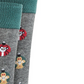 Meias Bar III Ornament Masculinas Cinza Tamanho Regular
