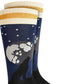 Meias Howling Wolf Masculinas Bar III Azul Tamanho Regular