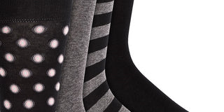 Meias Bar III Masculinas, Pacote com 4, Marrom, Tamanho Regular