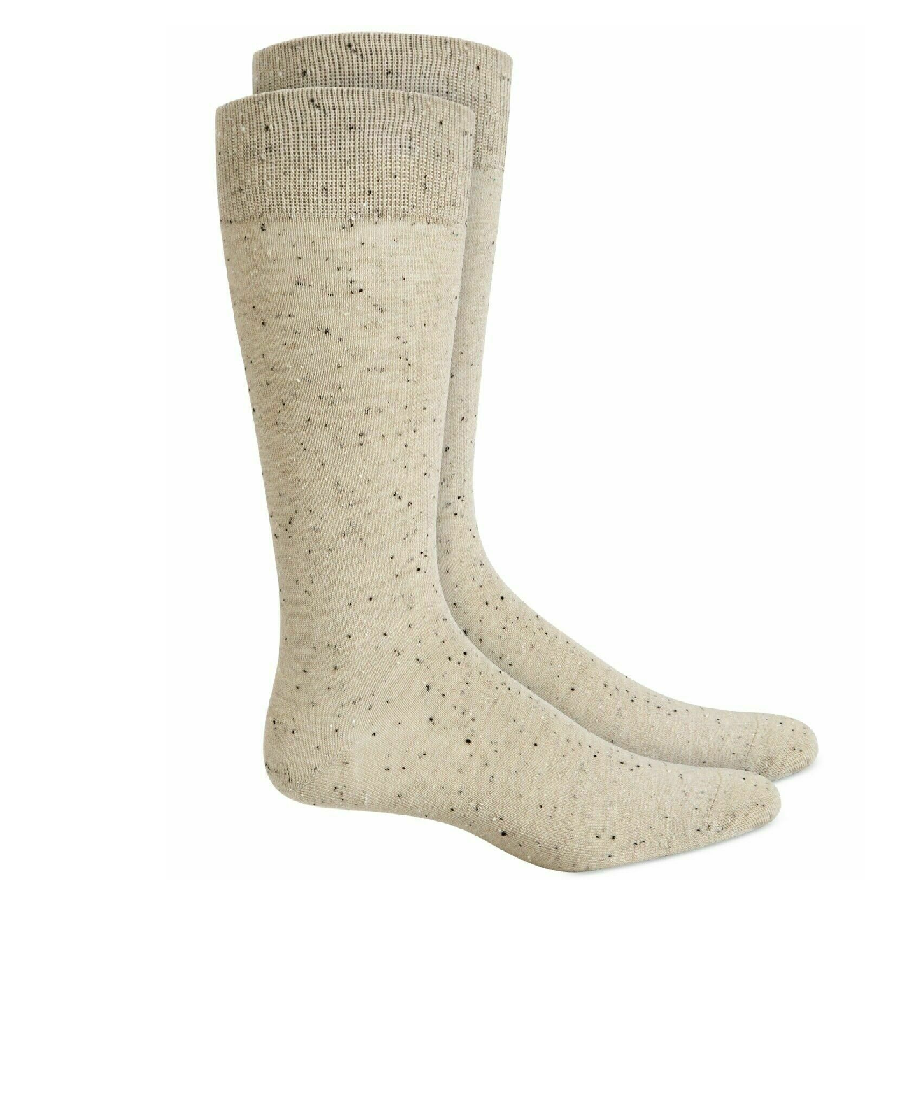 Meias Alfani Masculinas Salpicadas Bege Tamanho Regular