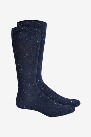 Meias Alfani Masculinas Salpicadas Azul Médio Tamanho 10-13
