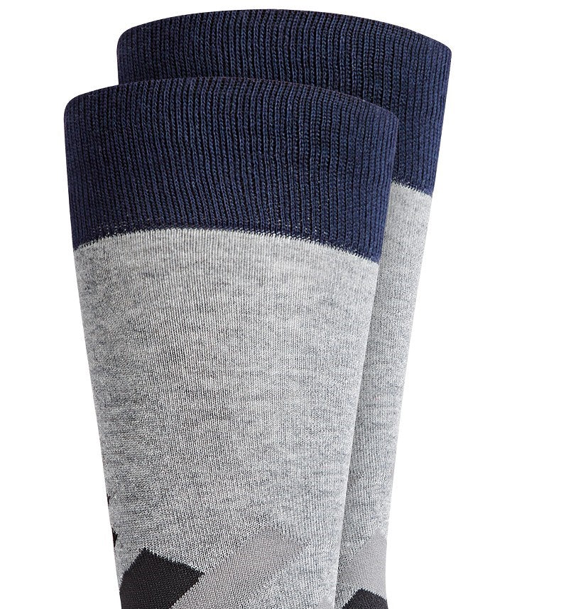 Meias Alfani Masculinas com Geometria Abstrata Brancas Tamanho Regular