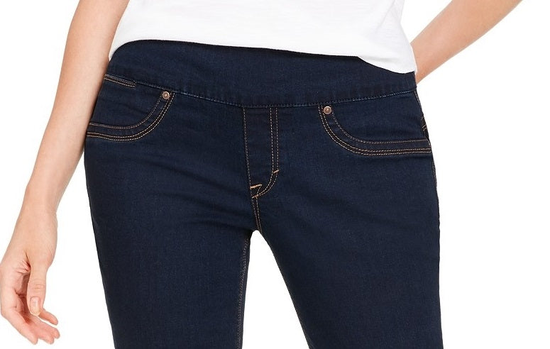 Jeans feminino estilo &amp; co Ella Pull-On Bootcut azul escuro tamanho 2XL