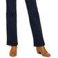 Jeans feminino estilo &amp; co Ella Pull-On Bootcut azul escuro tamanho pequeno