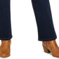 Jeans feminino estilo &amp; co Ella Pull-On Bootcut azul marinho tamanho médio