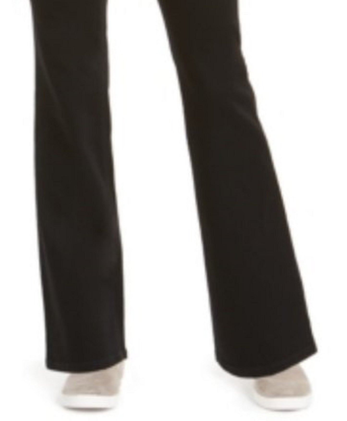 Jeans feminino estilo &amp; co Ella Pull-On Bootcut, preto, tamanho grande