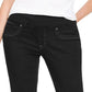 Jeans feminino estilo &amp; co Ella Pull-On Bootcut, preto, tamanho extra grande