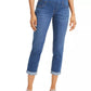 Calça jeans estilo boyfriend feminina azul tamanho grande