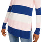 Suéter listrado feminino Maison Jules azul tamanho grande