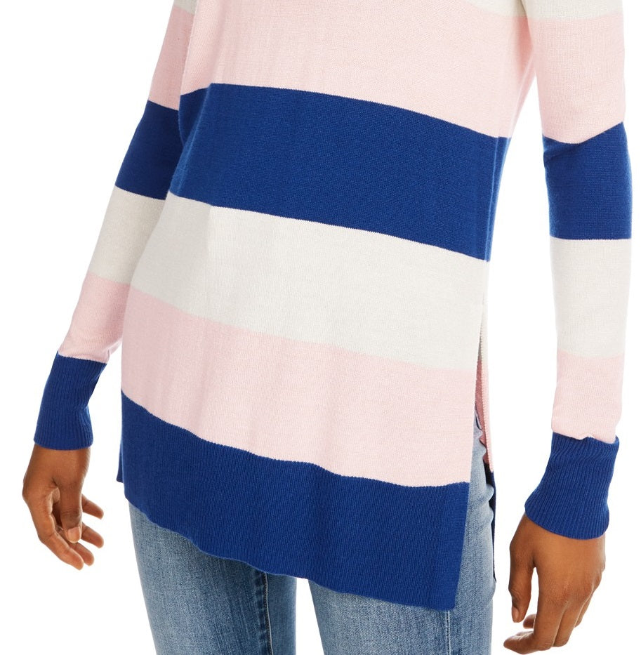 Suéter listrado feminino Maison Jules azul tamanho grande