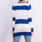Suéter listrado feminino Maison Jules azul tamanho 2 extra grande