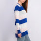 Suéter listrado feminino Maison Jules azul tamanho 2 extra grande