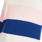 Suéter listrado feminino Maison Jules, azul, tamanho médio