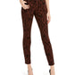 Calça jeans skinny feminina Incessentials com estampa de tigre, marrom, tamanho 12, da INC International Concepts