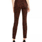 Calça Jeans Skinny Feminina Incessentials com Estampa de Tigre, Marrom, Tamanho 6, da INC International Concepts