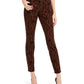 Calça jeans skinny com estampa de tigre INCEssentials da INC International Concepts, tamanho 2, marrom