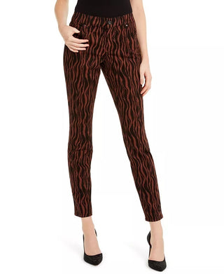 Calça jeans skinny feminina Incessentials Tiger Print, marrom, tamanho 14, da INC International Concepts
