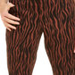 Calça jeans skinny feminina estampada e curvilínea da INC International Concepts, tamanho 2, marrom