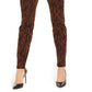 Calça jeans skinny feminina estampada e curvilínea da INC International Concepts, tamanho 2, marrom