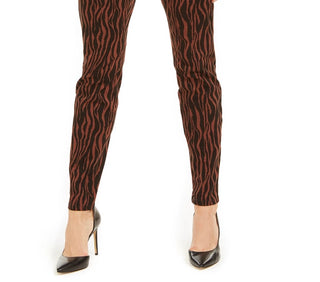 Calça jeans skinny feminina estampada e curvilínea da INC International Concepts, tamanho 2, marrom