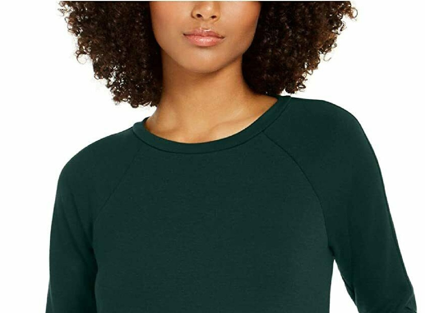 Túnica feminina de manga comprida Ideology, verde, tamanho grande