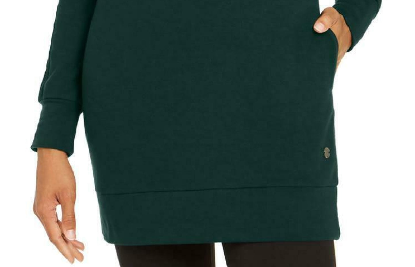 Túnica feminina de manga comprida Ideology, verde, tamanho grande