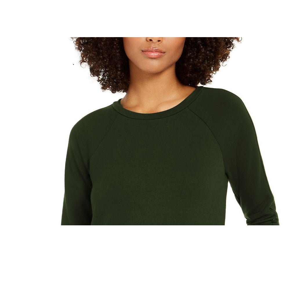 Túnica feminina de manga comprida Ideology, verde, tamanho médio