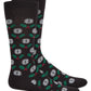 Meias Alfani Masculinas Mistletoe Pretas Tamanho Regular