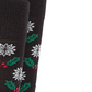 Meias Alfani Masculinas Mistletoe Pretas Tamanho Regular