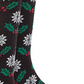 Meias Alfani Masculinas Mistletoe Pretas Tamanho Regular