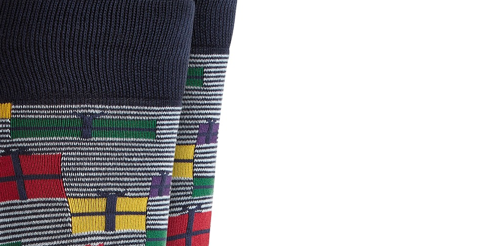 Caixas de presente masculinas Alfani, meias azuis médias, tamanho regular