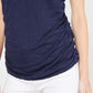 Blusa feminina com estampa de leopardo e estampa de leopardo da INC International Concepts, azul, tamanho médio