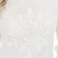 Karen Scott Suéter Feminino com Apliques de Flocos de Neve Branco Tamanho Grande