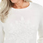Karen Scott Suéter Feminino com Apliques de Floco de Neve Branco Tamanho 2 Extra Grande