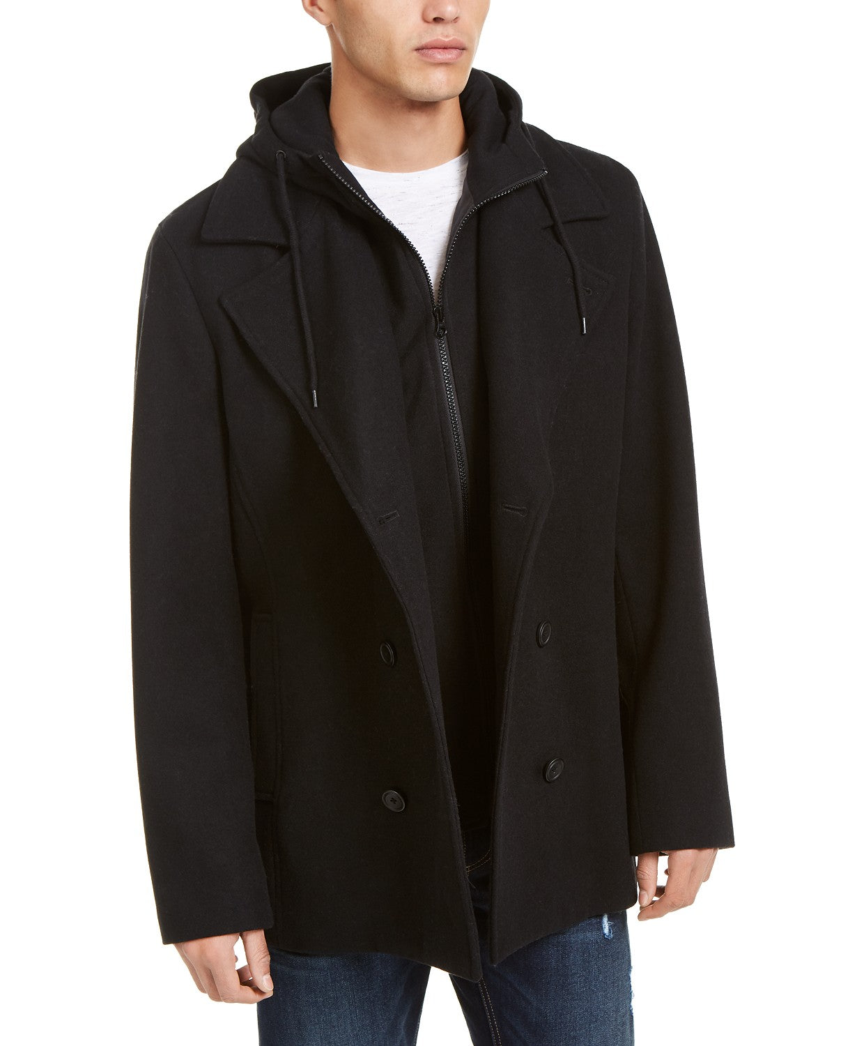 American Rag Miles Solid Bib Peacoat Masculino Preto Tamanho Médio