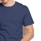 Camiseta masculina Alfani com gola redonda, azul marinho, tamanho grande