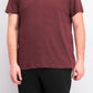 Camiseta masculina Alfani com gola redonda rosa, tamanho médio