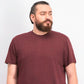 Camiseta masculina Alfani com gola redonda rosa tamanho extra grande