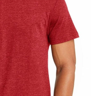 Camiseta masculina Alfani com gola redonda, vermelha, tamanho pequeno