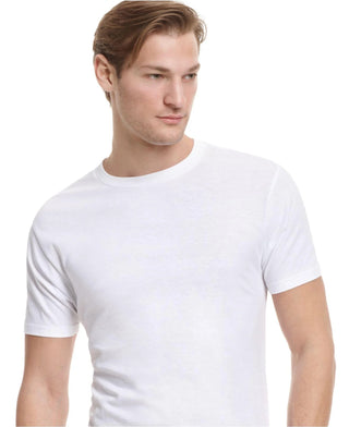 Camiseta masculina Alfani com gola redonda, branca, tamanho extragrande