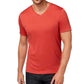 Camiseta Alfani Masculina Soft Touch Stretch com Gola V Vermelha Tamanho Grande