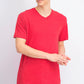Camiseta masculina Alfani com decote em V vermelha, tamanho XX-G