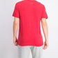 Camiseta masculina Alfani com decote em V vermelha, tamanho XX-G