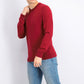 Suéter masculino Alfani Merino Blend Solid Crewneck Vinho Tamanho 2 Extra Grande
