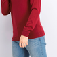 Suéter masculino Alfani Merino Blend Solid Crewneck Vinho Tamanho 2 Extra Grande