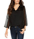 style-co-womens-mixed-media-sheer-sleeve-blouse-black-size-medium-4