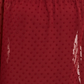 Blusa feminina de manga transparente com estampa de mídia mista, tamanho extra pequeno, vermelha, estilo &amp; co
