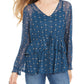Top de malha estampado feminino Style &amp; Co, verde, tamanho XXG