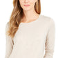Top feminino com brilho salpicado estilo &amp; co, marrom, tamanho pequeno