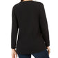 Moletom feminino com estampa de árvore da Style &amp; Co, preto, tamanho pequeno